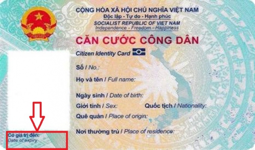 Thời hạn sử dụng của thẻ Căn cước công dân gắn chíp